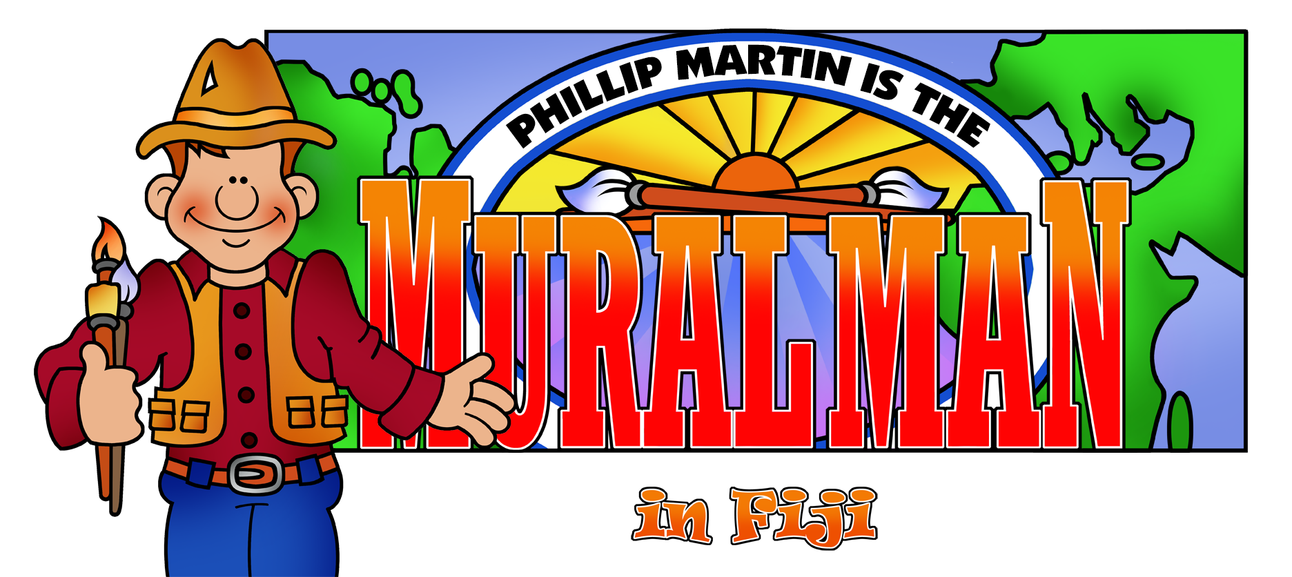 Phillip Martin is the Mural Man