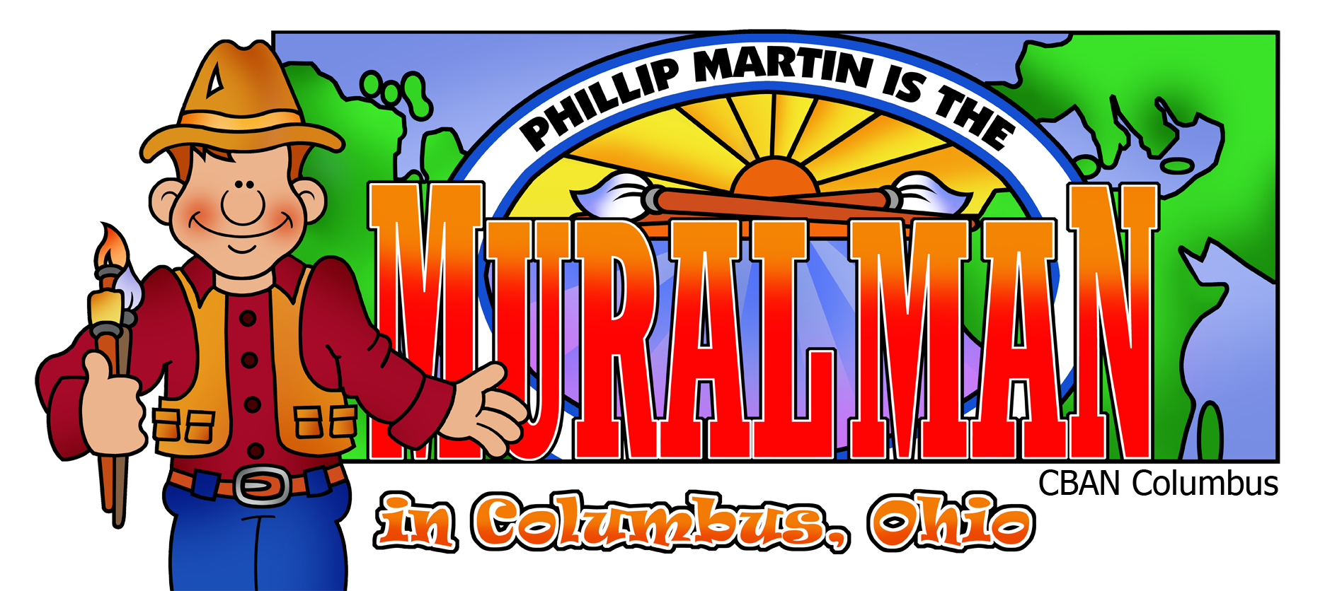 Phillip Martin is the Mural Man